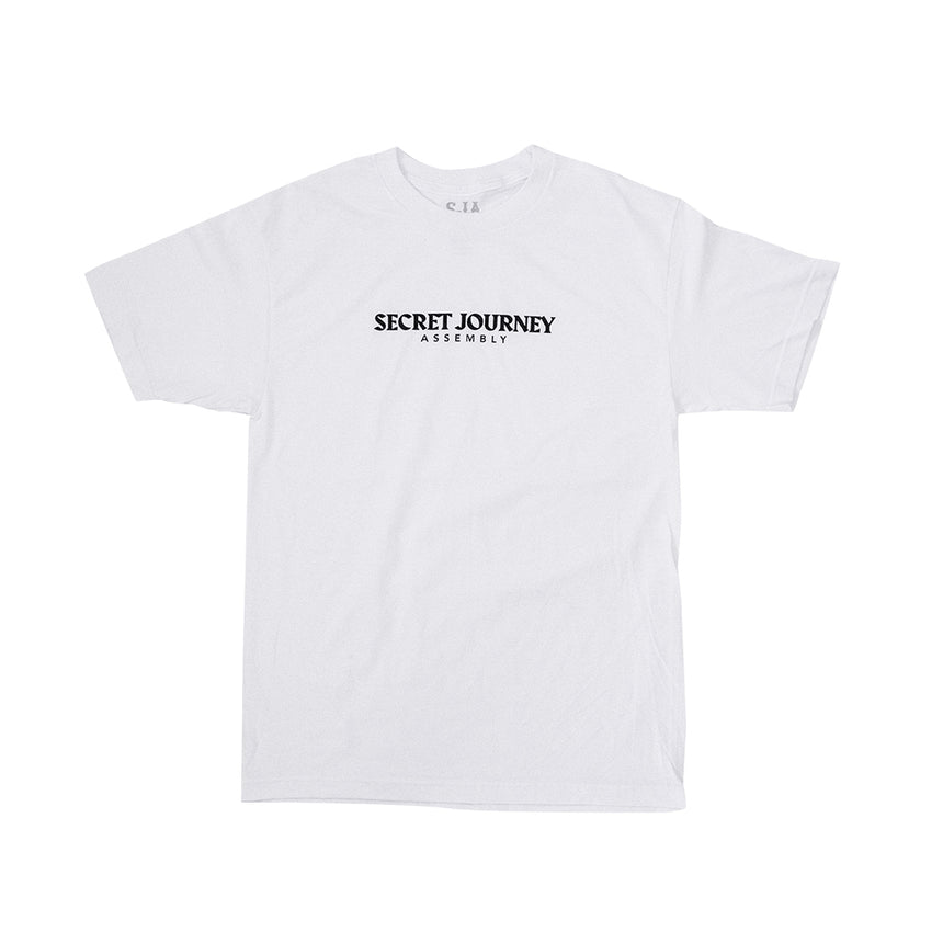 Secret Journey Classic - White w/ Black T-shirt