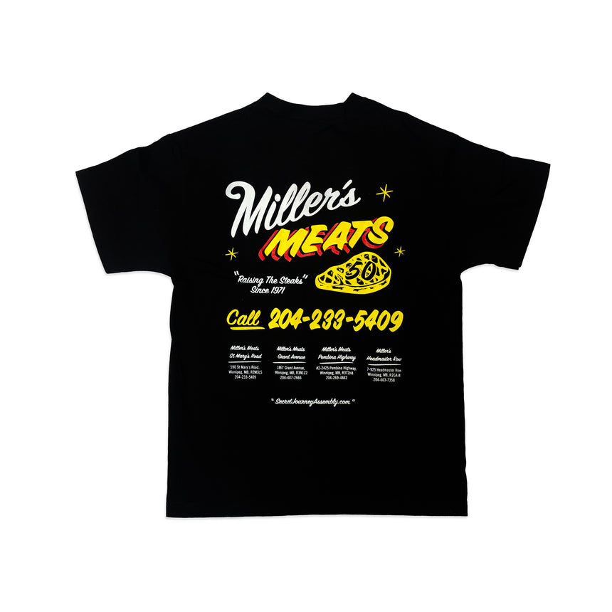 SJA x Miller's Meats - Black T-Shirt